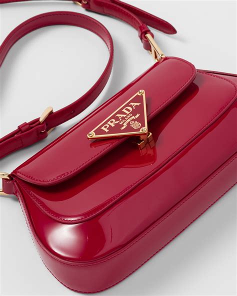 prada red patent bag|Prada cherry red patent leather.